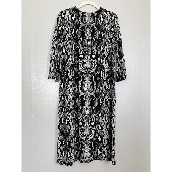 J. McLaughlin Catalyst Snake Python Sheath Dress 3/4 Sleeve XL Pockets - Picture 10 of 10